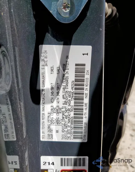 2024 Toyota Tacoma Double Cab из США, поврежденный, VIN 3TYKB5FN2RT000826